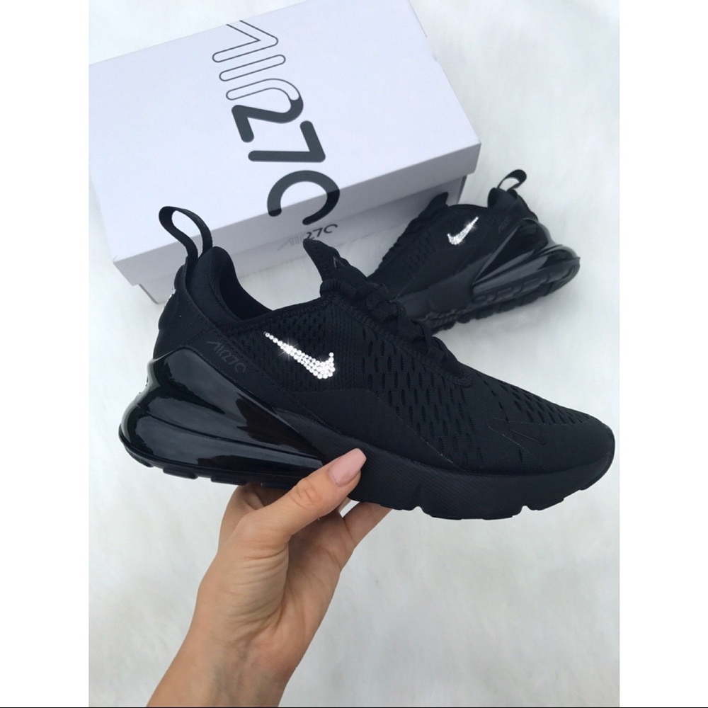 ⚡️Custom Nike Air Max 270 Shoes (All Black)⚡️